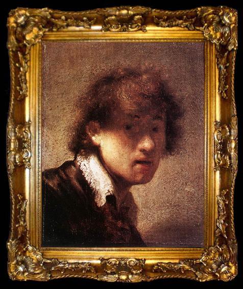 framed  REMBRANDT Harmenszoon van Rijn Self-Portrait qw5u, ta009-2